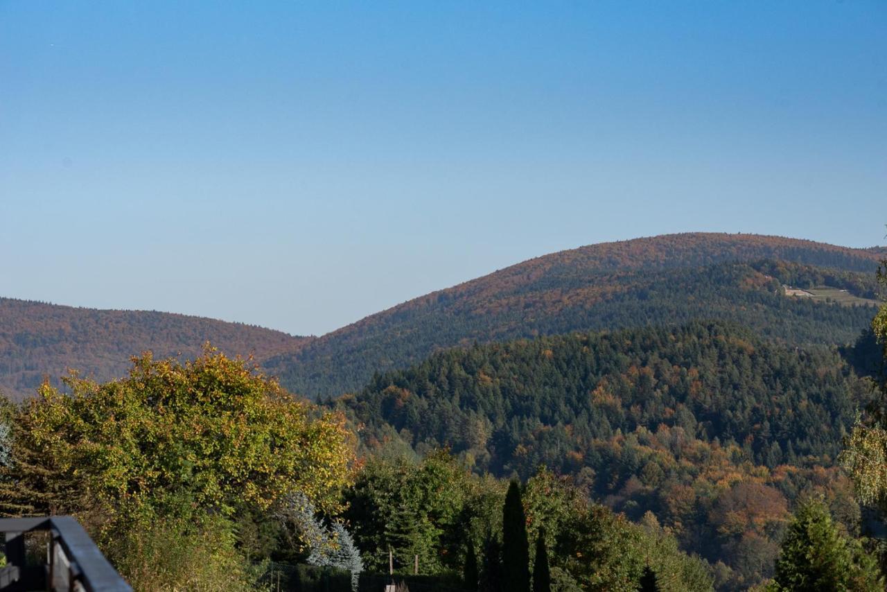 Domek w górach z Jacuzzi i Sauną - PANORAMA CHEŁM SKI&SPA Myślenice Exterior foto