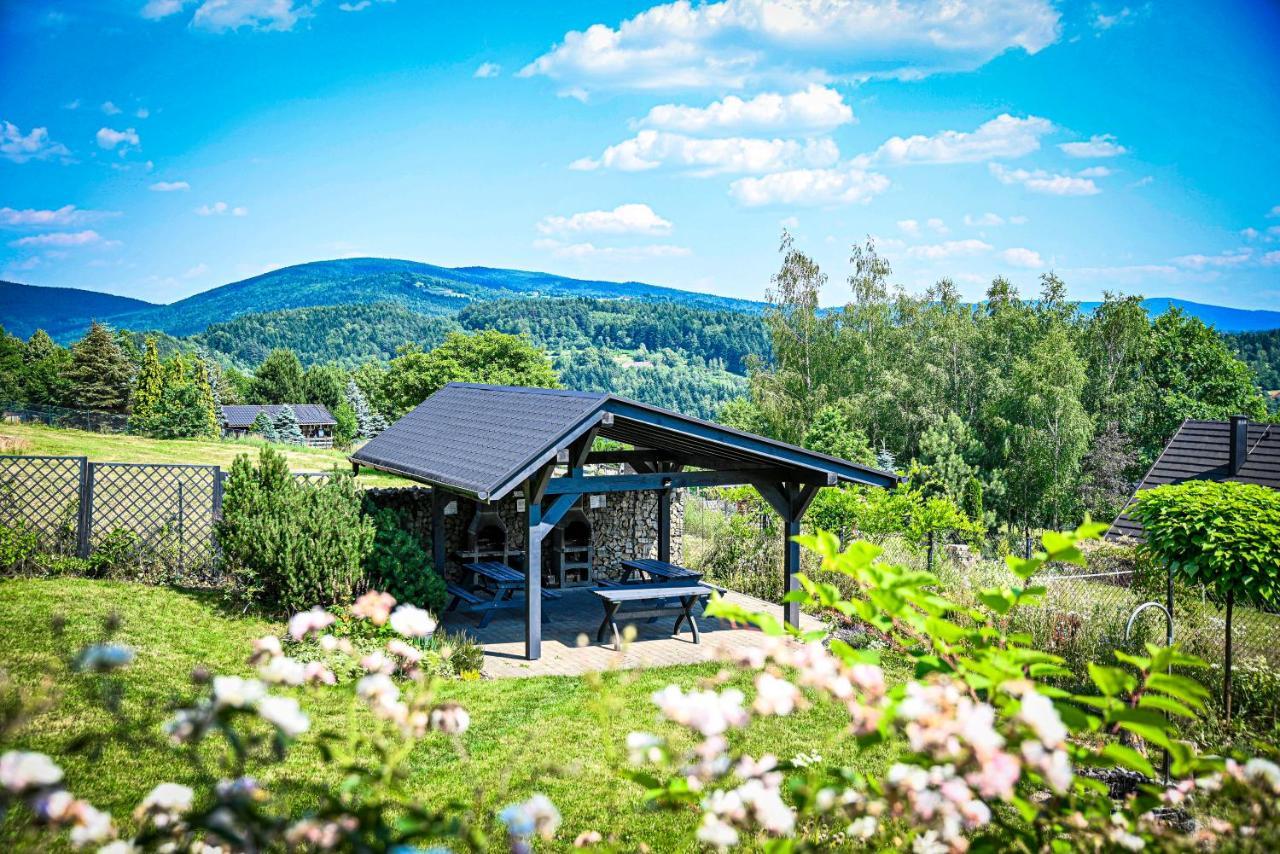 Domek w górach z Jacuzzi i Sauną - PANORAMA CHEŁM SKI&SPA Myślenice Exterior foto